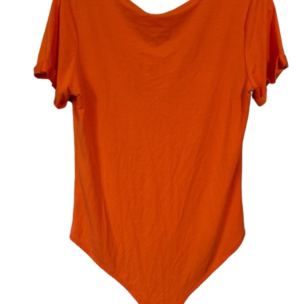 * NWT   ORANGE BODYSUIT TOP   LARGE/XLARGE   #G - Picture 2 of 7